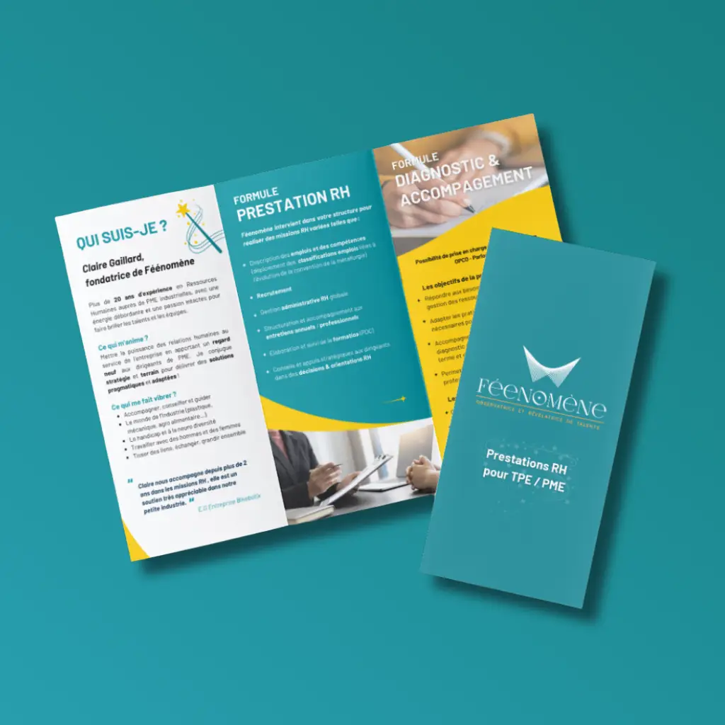 Flyer 3 volets - Sté FEENOMENE