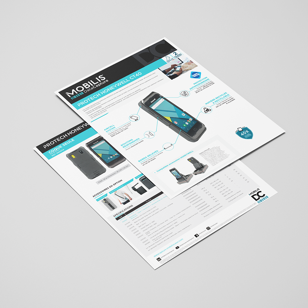 Fiches produits BtoB
Sté Mobilis Datacapture